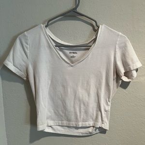 White shirt and white tank top combo